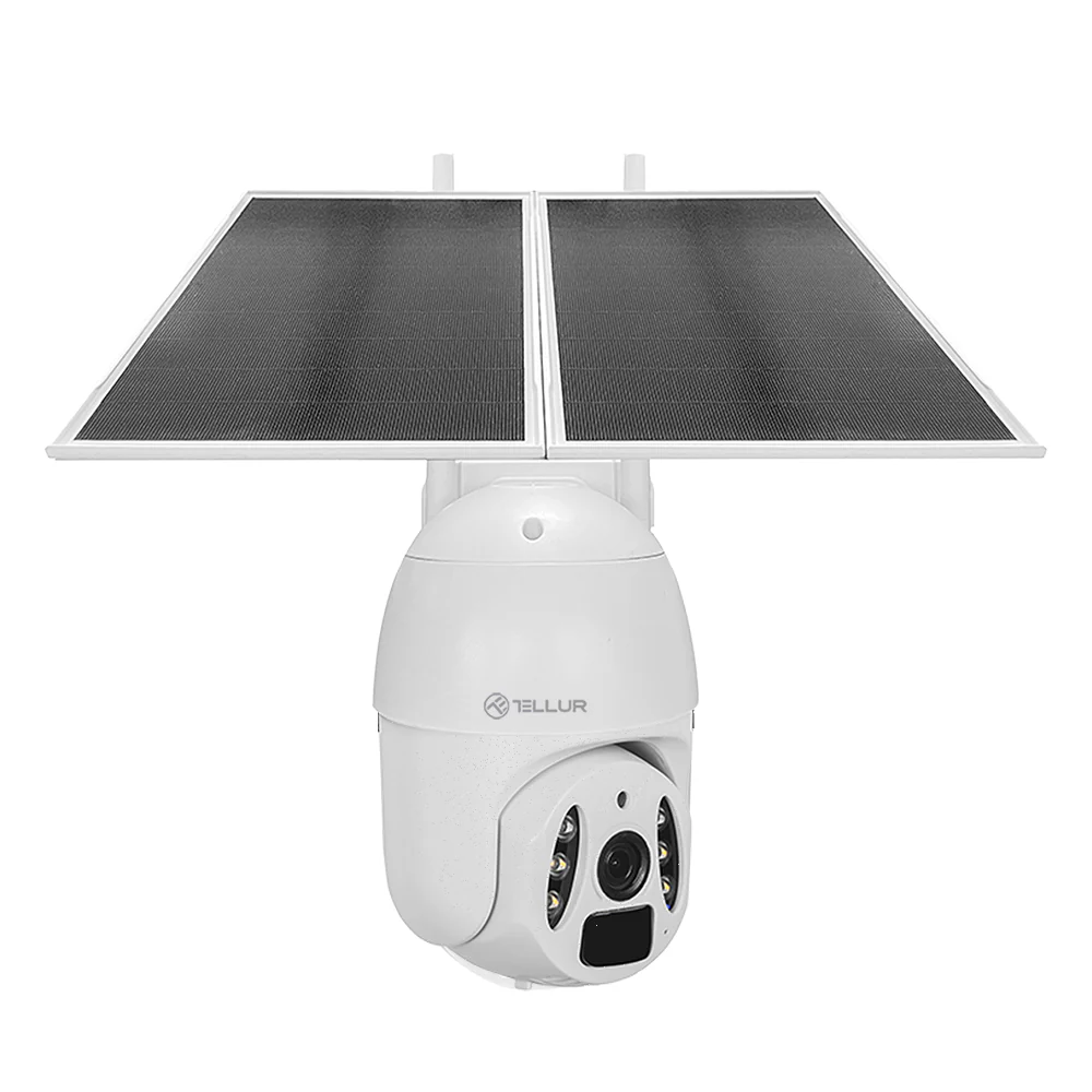 Smart WiFi Solar Camera 2K UltraHD, Tellur P&amp;T 3MP