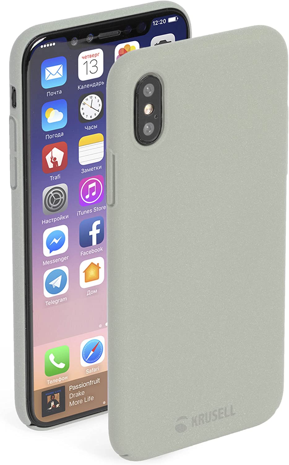 Чехол для телефона с текстурой песчаника для iPhone X/XS Krusell