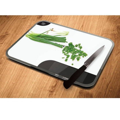 Digital kitchen scale with cutting board, 15kg, Salter 1079 WHDReu16