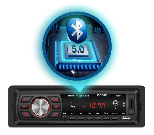 Bluetooth Car Radio with USB, MP3 and TFT Display Manta RS4507