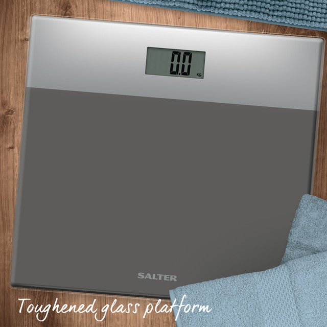 Digital glass bathroom scales Salter 9206, silver