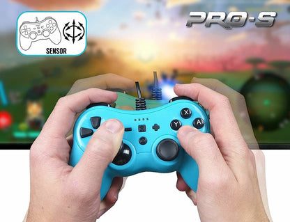 Wired Controller for Subsonic Colorz Neon Blue Switch Games