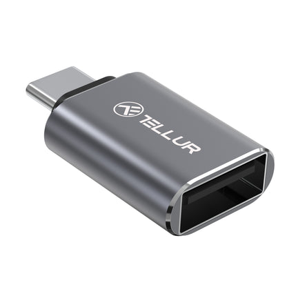 USB-C uz USB-A Adapteris 10Gbps, 3A Alumīnijs - Tellur