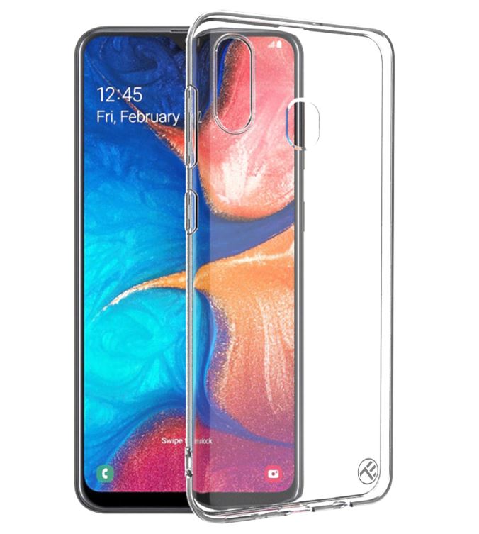 Silicone Protective Cover for Samsung Galaxy A20, Tellur, Transparent