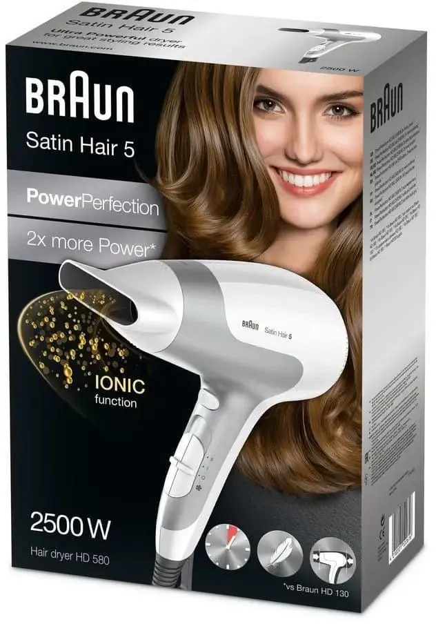 Hair dryer with infrared heating system Braun BRHD580E