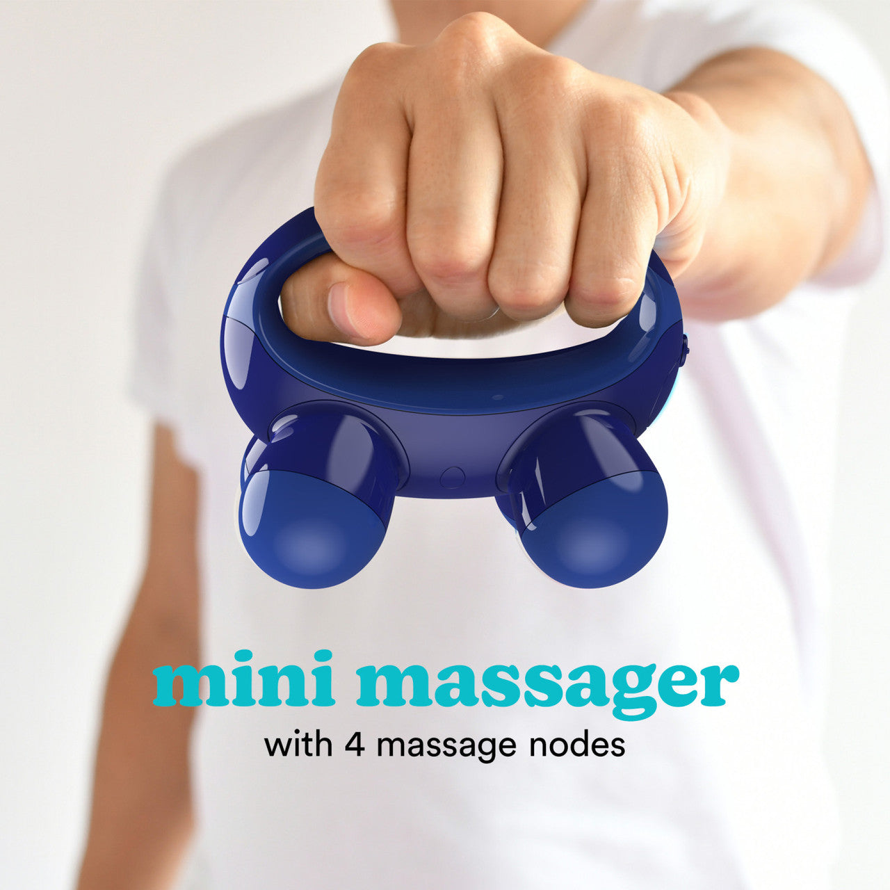 Mini massager with 4 nodes and vibration, Homedics NOV-37DBL-EU