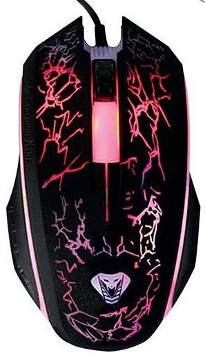 Optical Mouse with Lighting and Rubber Cover Media-Tech MT1117 Cobra Pro X-Light