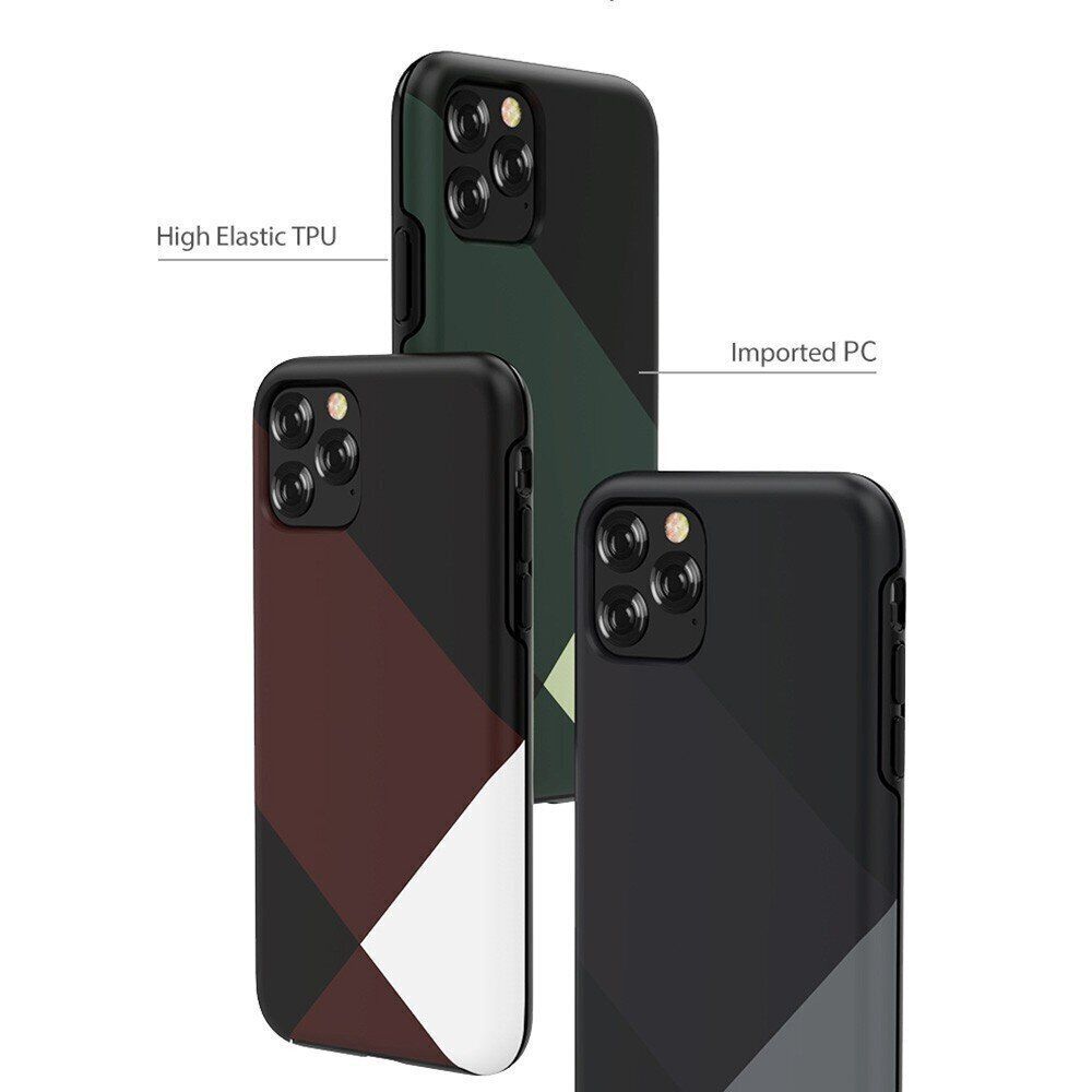 iPhone 11 Pro maciņš ar sarkanu ģeometrisku dizainu - Devia