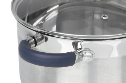 Stainless steel pots with lids set Jata BC10