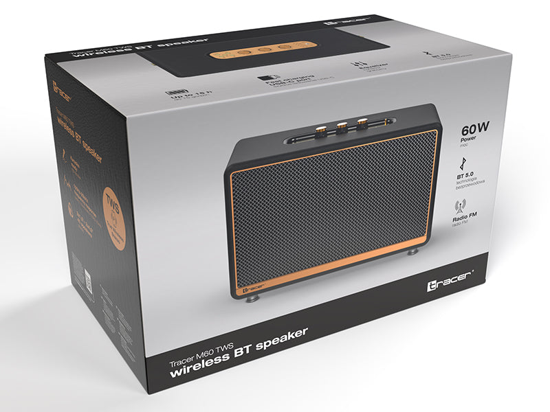 Bluetooth speaker 60W with FM radio and USB-C - Tracer 47249