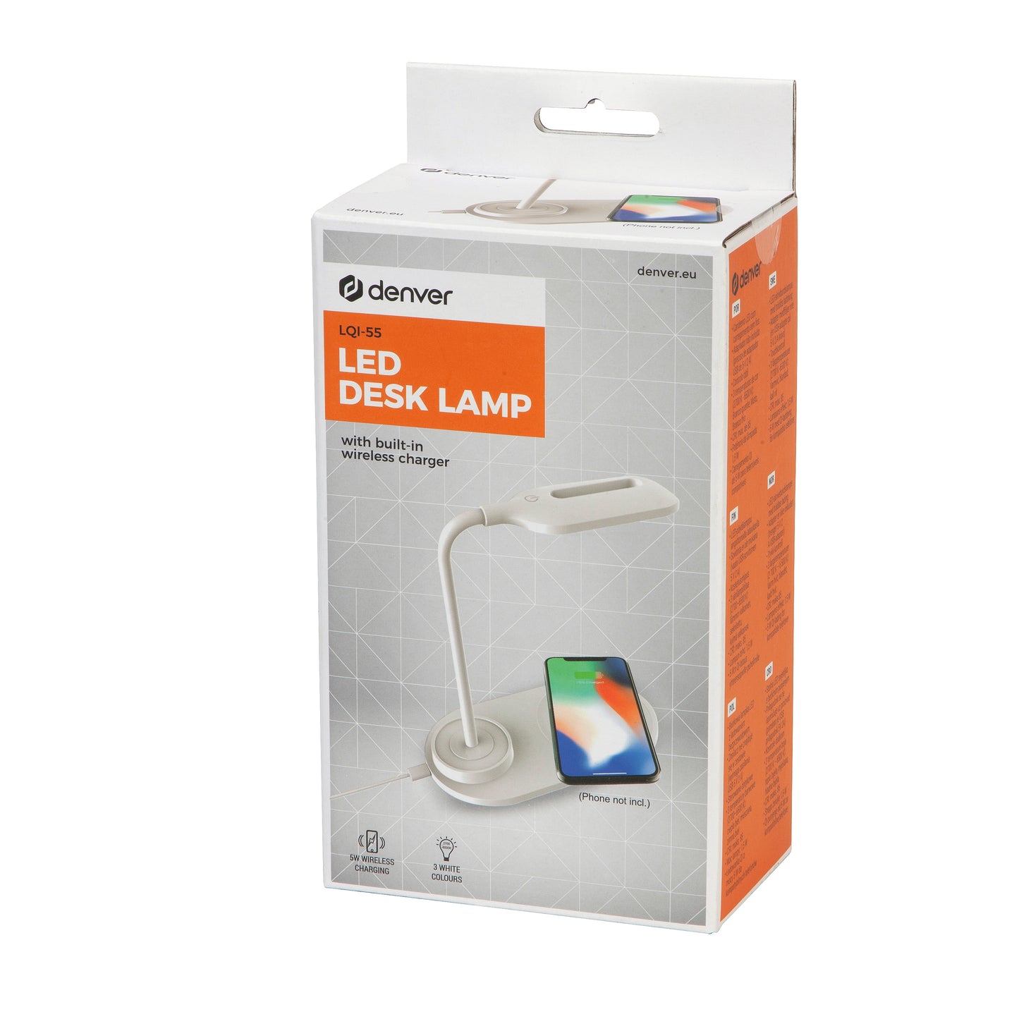 LED table lamp with wireless charger Denver LQI-55