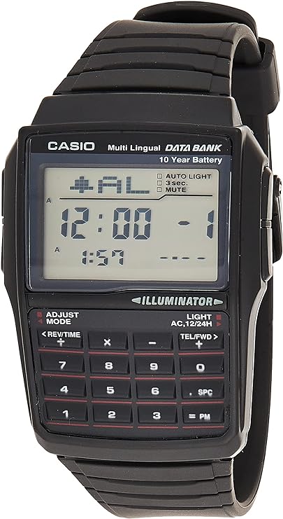 CASIO Vintage Data Bank цифровые часы мужские DBC-32-1AES черные