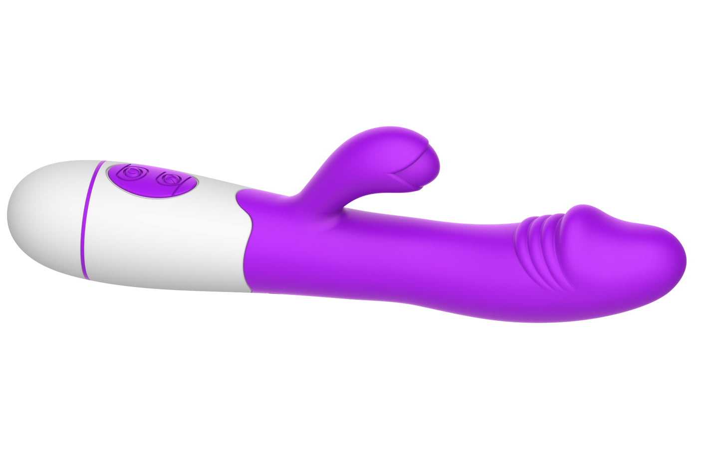 G-spot and clitoris massager, purple - Erolab (ZYCD01p)