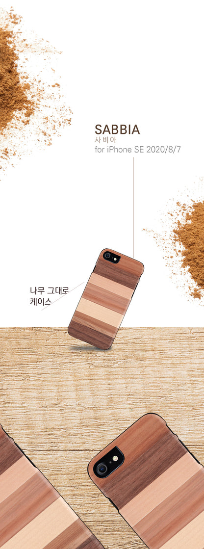 Чехол для iPhone, совместимый с iPhone 7/8/SE (2020), MAN&amp;WOOD Sandale, черный