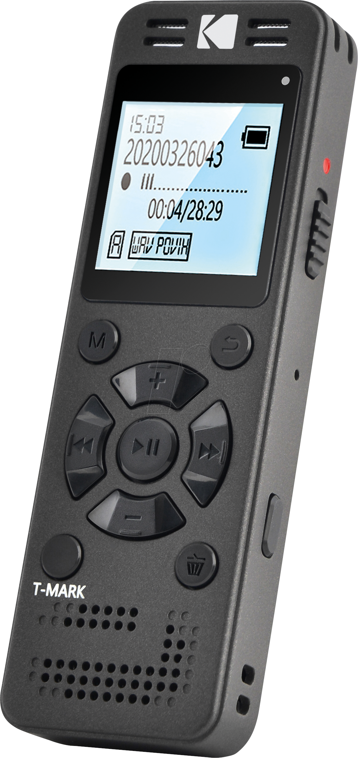 Digital Dictaphone for Mono Recording Kodak VRC350, 8GB Memory