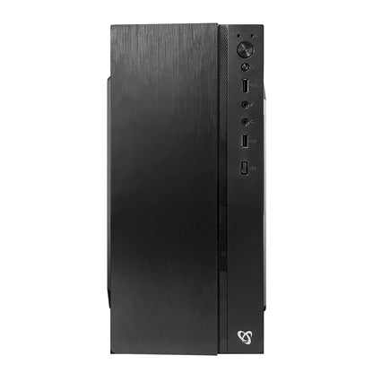 Computer Case Sbox PCC-05 MicroATX - Black, Metal, Mid Tower, M-ATX/ITX, 2x3.5", 1x2.5", Without Power Supply