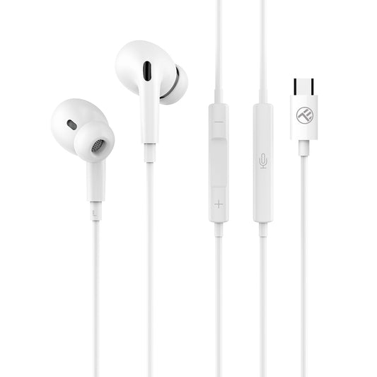 Tellur Attune in-ear type C headphones, white