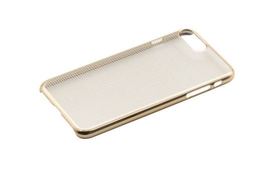 Жесткий чехол Tellur Cover для iPhone 7 Plus с горизонтальными полосками, золотистый