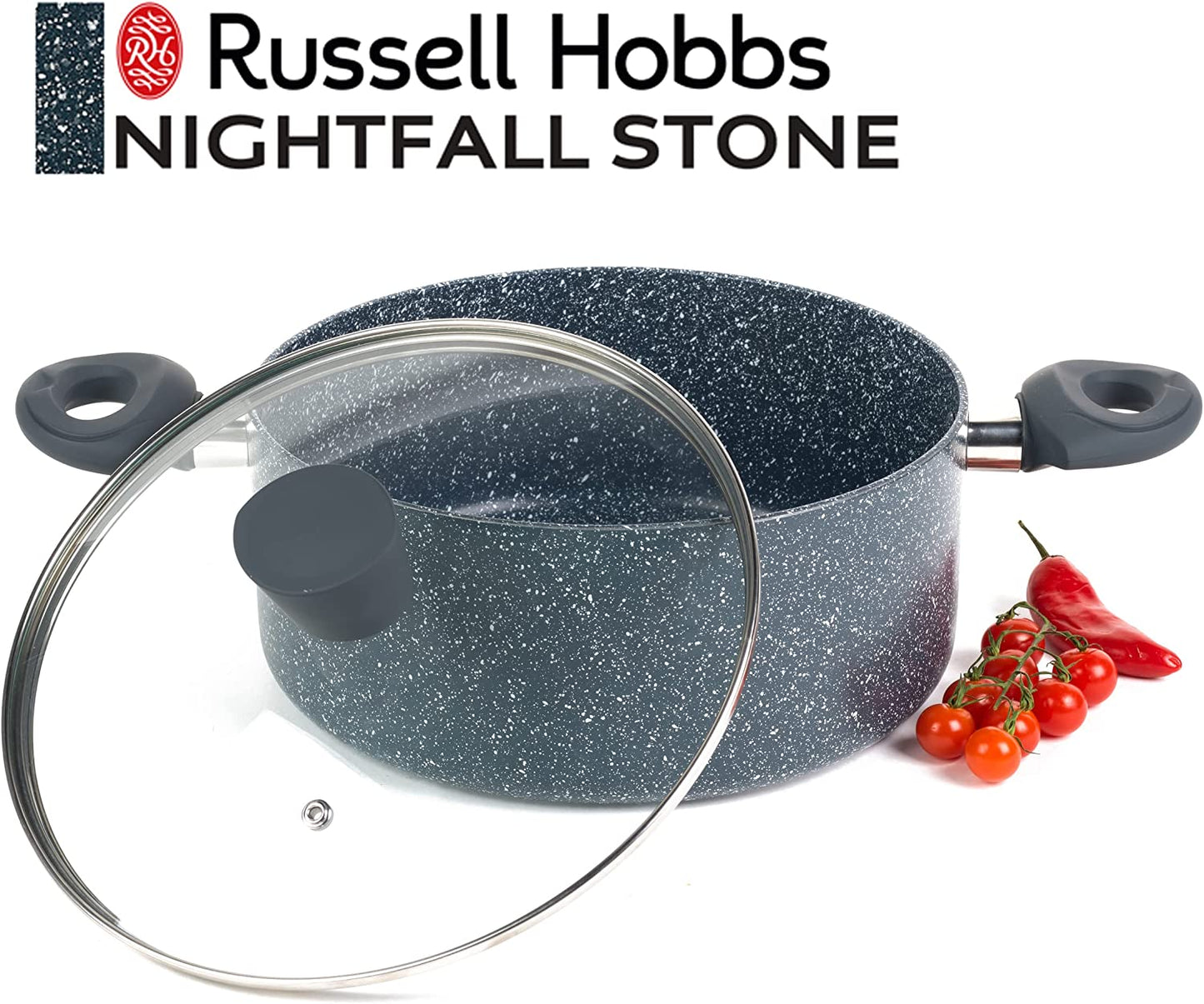 Кастрюля с антипригарным покрытием Russell Hobbs RH00849EU7 Nightfall Stone, 24см