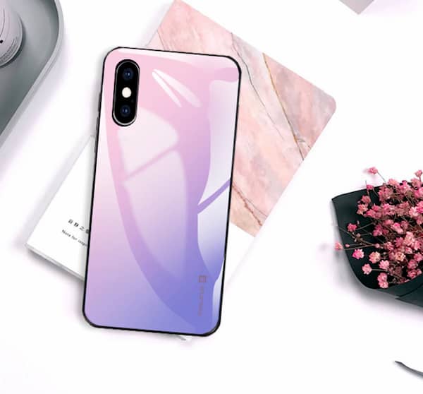 Чехол Evelatus Gradient Glass 1 для Samsung A7 2018 Mild Melon