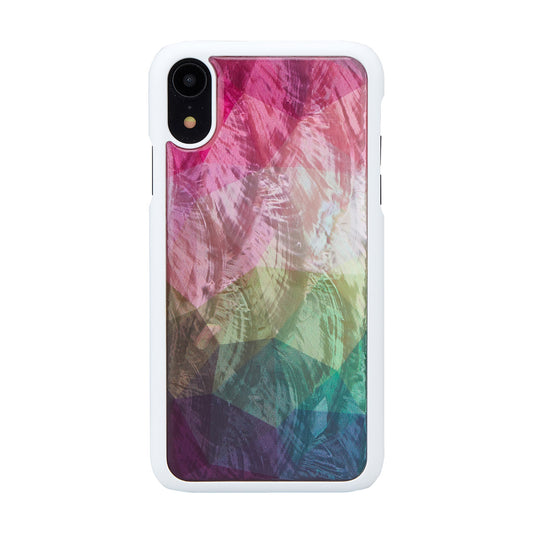 iPhone XR protective cover with water flower pattern, white - iKins