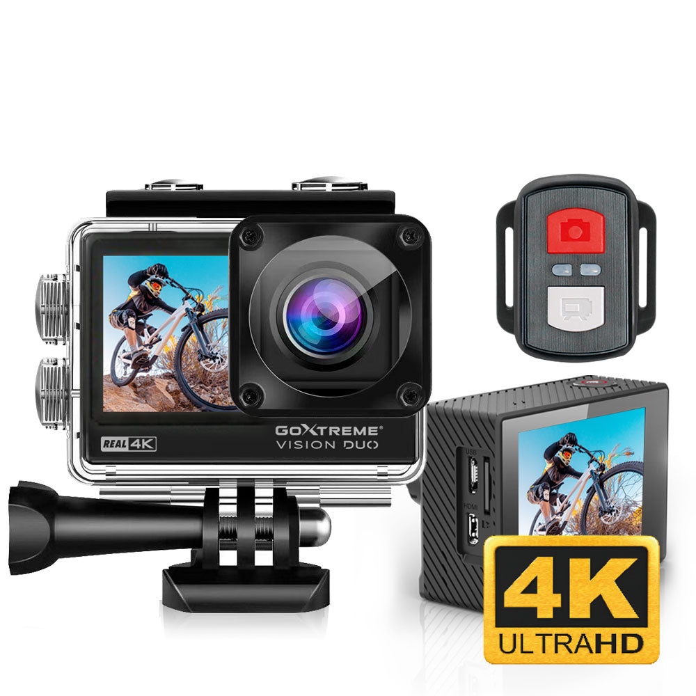 Action camera with 4K video and dual display - GoXtreme Vision Duo 20161