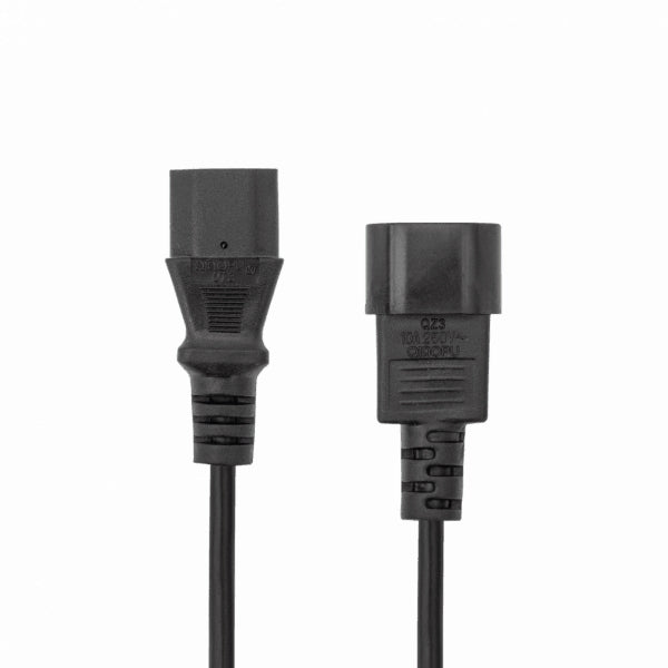 220V UPS Cable IEC C13 to C14, 2m, Sbox PC-POWER-C14-2/R