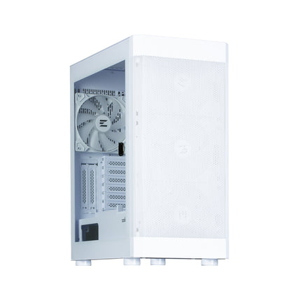 Zalman i4 TG White, fan RGB x4