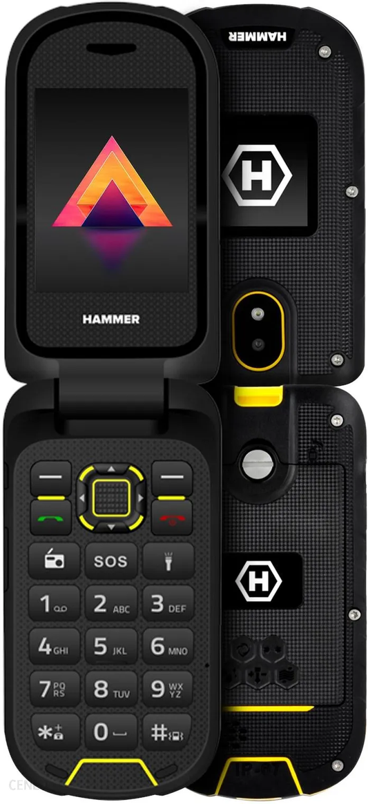 MyPhone Hammer Bow LTE Dual Sim, черный/желтый