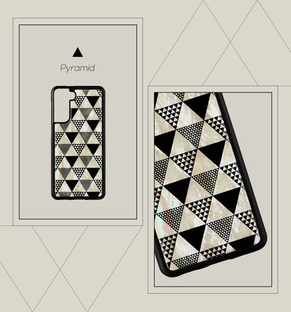 Samsung Galaxy S21+ Case, Pyramid Black iKins