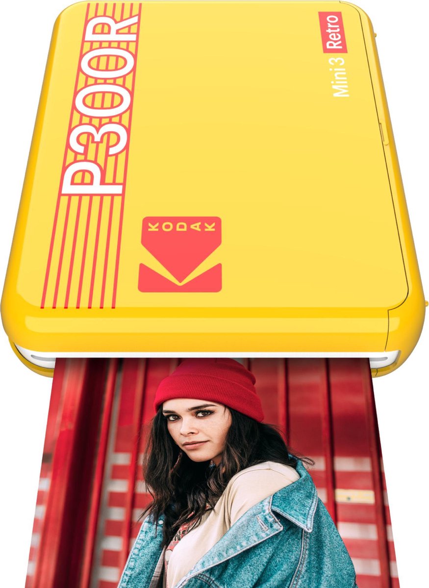 Portable photo printer Kodak P300R Mini 3 Retro Yellow