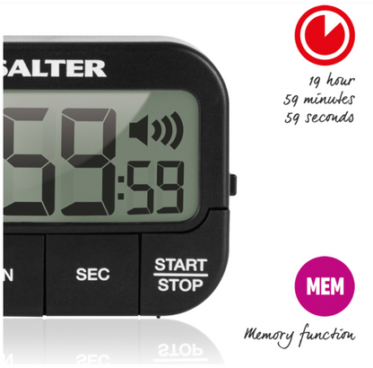 Loud digital kitchen timer Salter 355 BKXCDUEU16