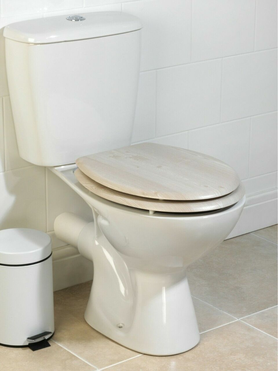 PVC veneer toilet seat, moisture resistant, Beldray LA033710WOKEU7