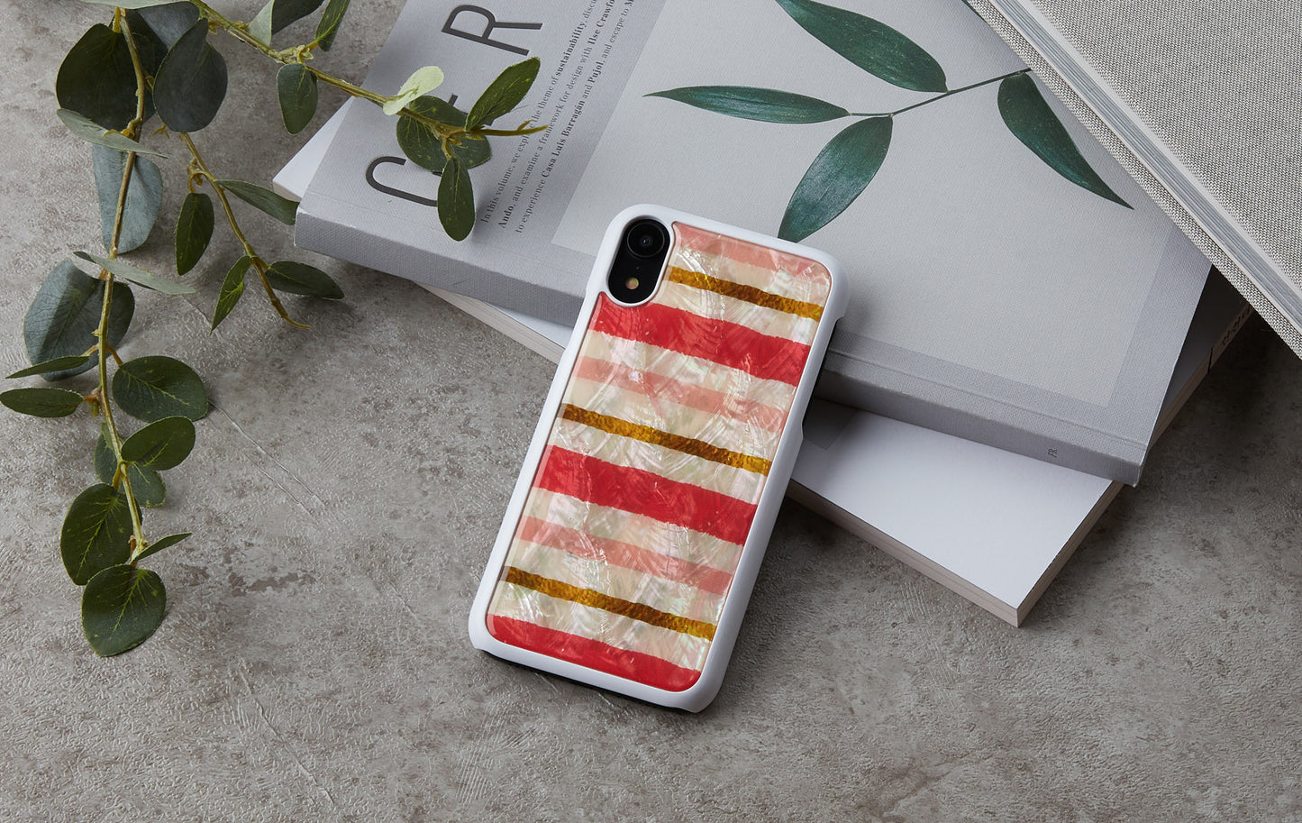 iPhone XR protective cover, mother of pearl, white - iKins