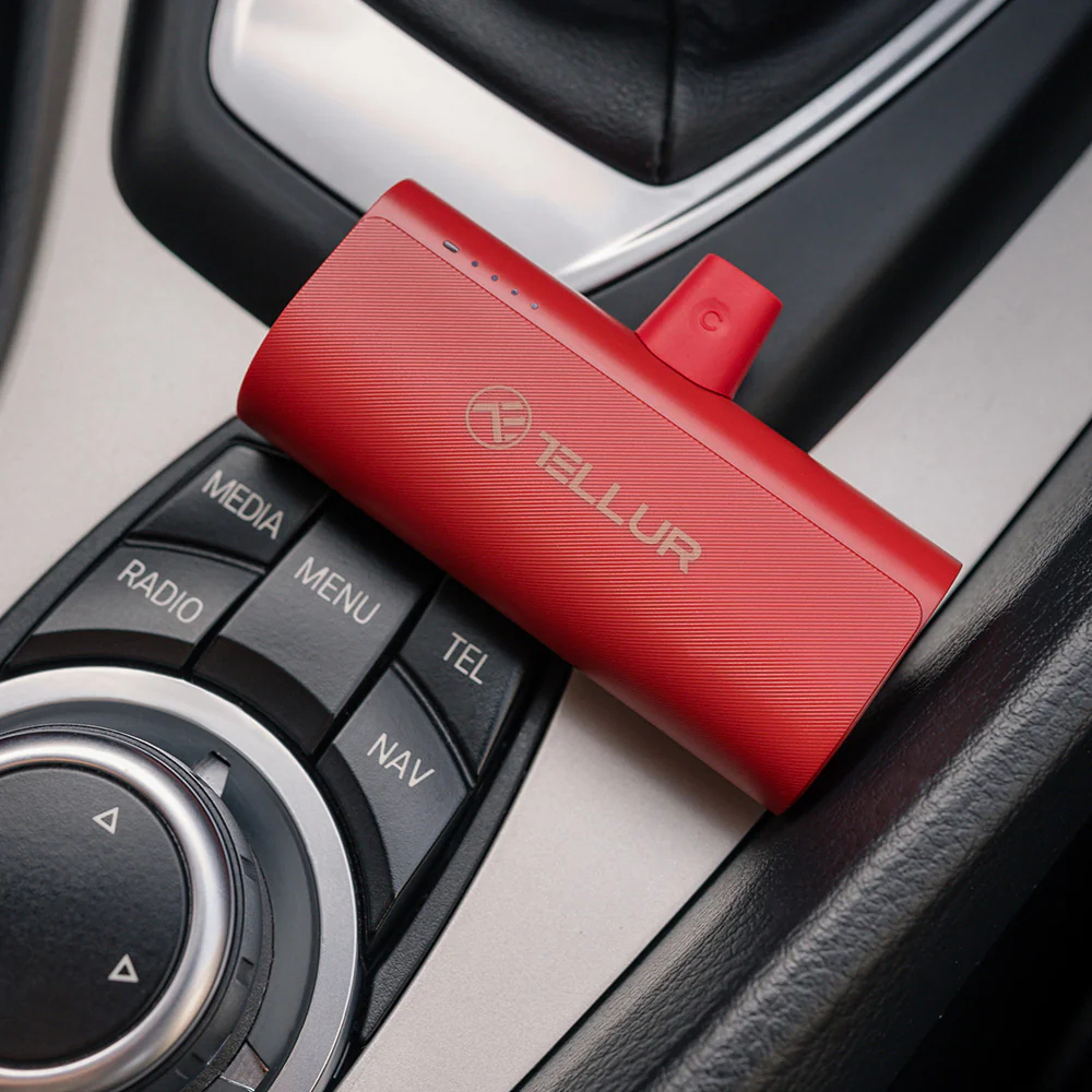 Powerbank Tellur PD202 5000mAh in red color