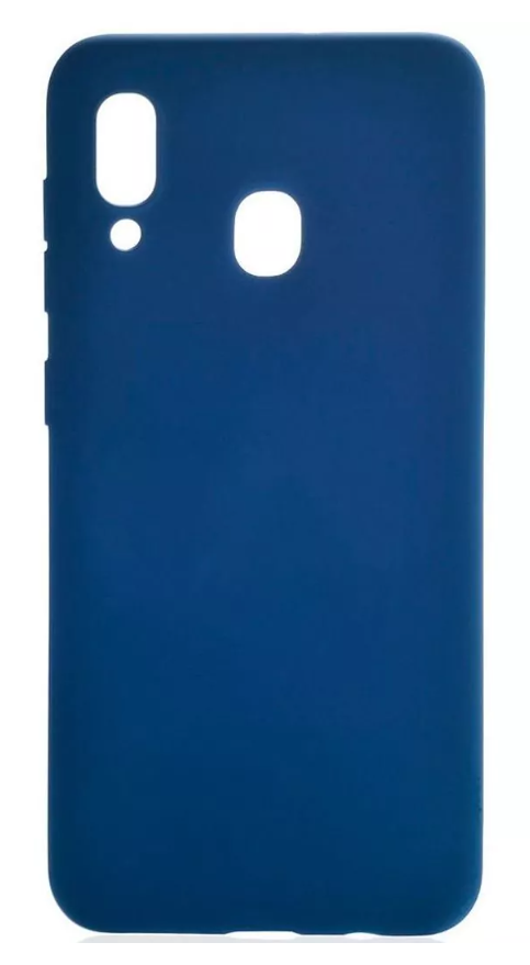 Silicone case Samsung A20 Dark Blue Evelatus