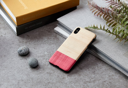 iPhone XS Max natural wood phone cover, MAN&amp;WOOD