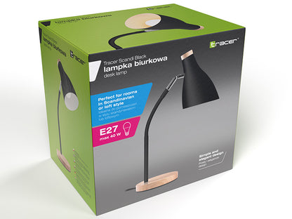 Home lighting lamp E27, 40W - Tracer 47237 Scandi Black