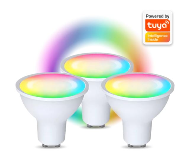 RGB Wi-Fi Лампочки GU10 (3 шт) - Денвер SHL-450