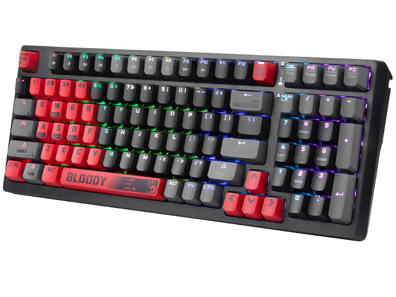 Compact mechanical keyboard RGB lighting - A4Tech Bloody S98