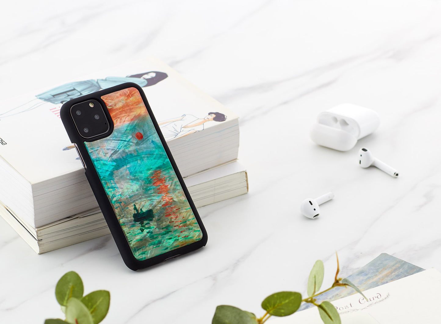 Smartphone case with mother-of-pearl design for iPhone 11 Pro, iKins