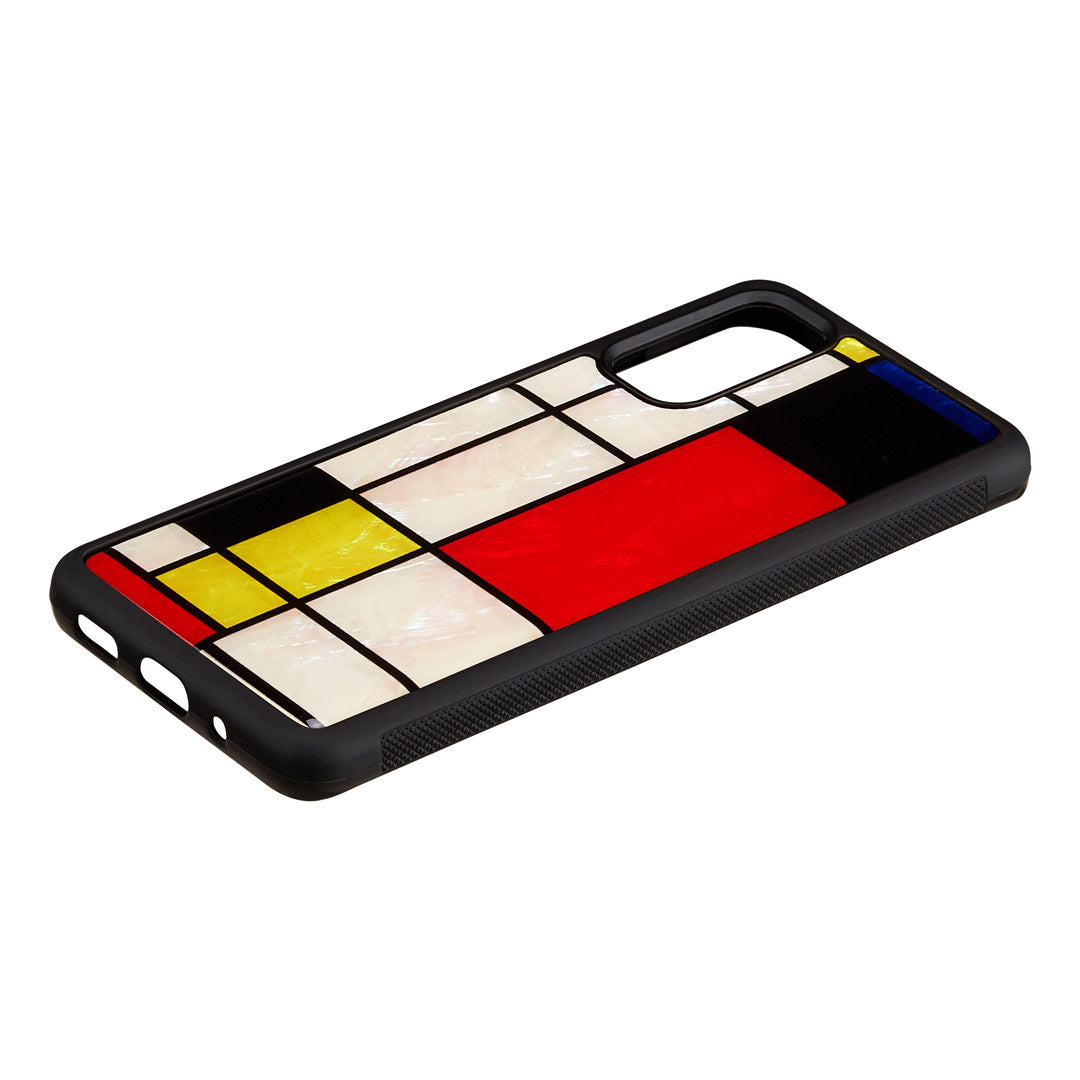 Samsung Galaxy S20 protective cover iKins black mondrian