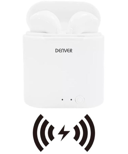 Bezvadu Bluetooth Austiņas ar Qi Uzlādi - Denver TWQ-40P