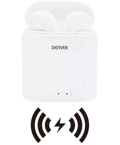 Bezvadu Bluetooth Austiņas ar Qi Uzlādi - Denver TWQ-40P