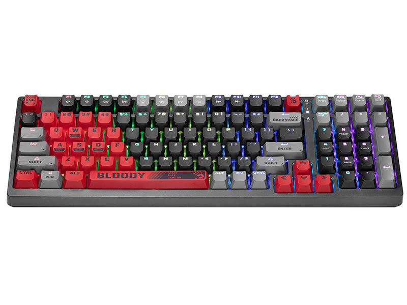 Compact mechanical keyboard RGB lighting - A4Tech Bloody S98