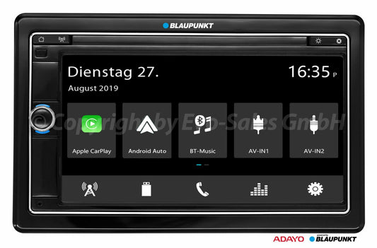 Car multimedia system Blaupunkt Oslo 590 DAB with 6.75" capacitive display and DAB receiver