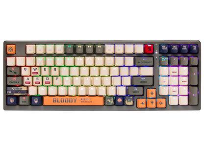 Compact Mechanical Keyboard with RGB Lighting A4Tech Bloody S98