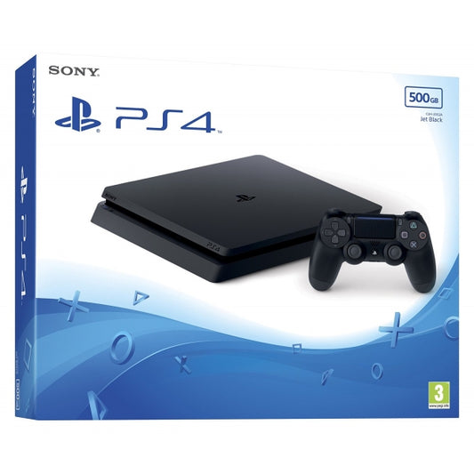 Game console in black color with 500GB memory - Sony Playstation 4 Slim