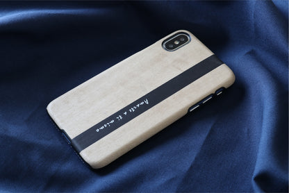 iPhone X/XS natural wood smartphone case MAN&amp;WOOD