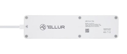 Tellur WiFi Power Strip, 3 Outlets, 4*USB 4A, 2200W, 10A, 1.8m